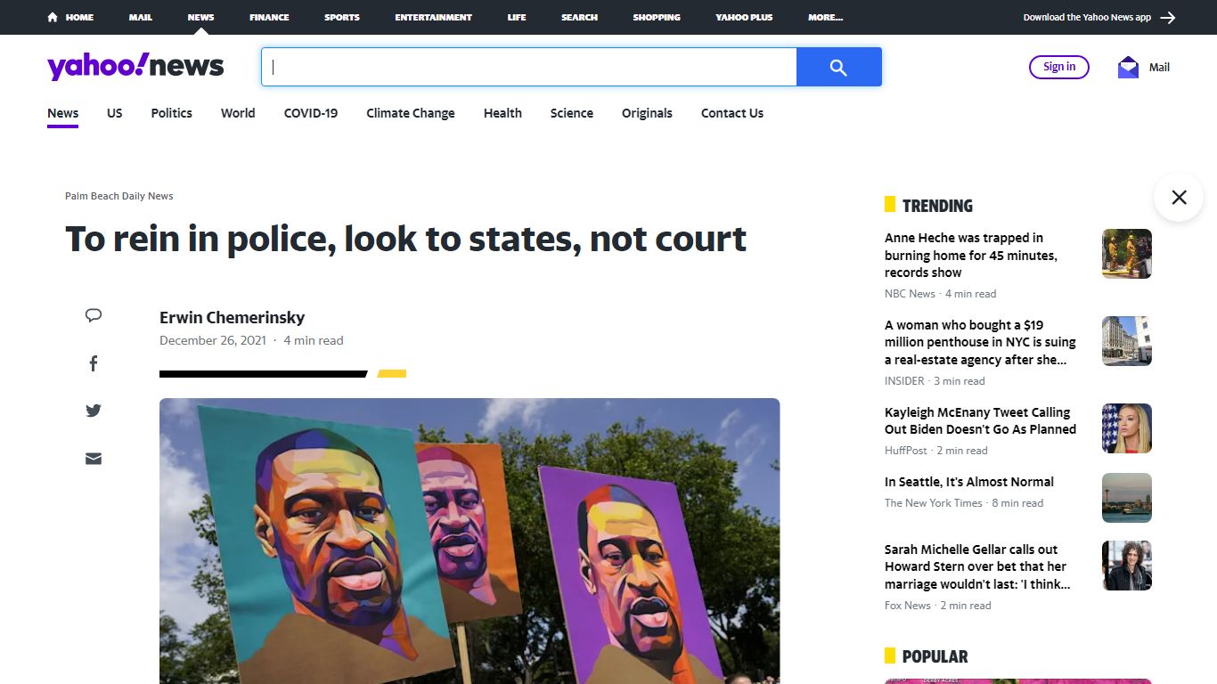 To rein in police, look to states, not court - Yahoo!
